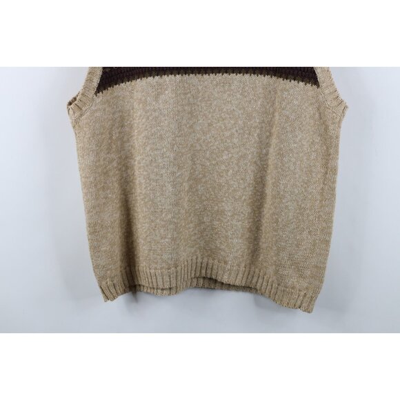 Vintage 90s American Eagle Outfitters Mens Large Fair Isle Knit Sweater Vest - Picture 9 of 9